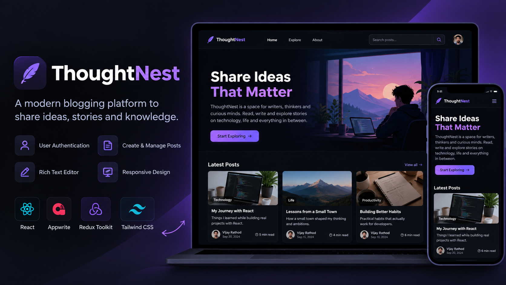 ThoughtNest Blog Platform